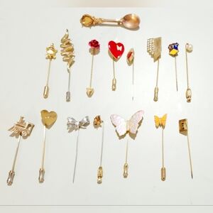 16 Stick Pins / Hat Pins